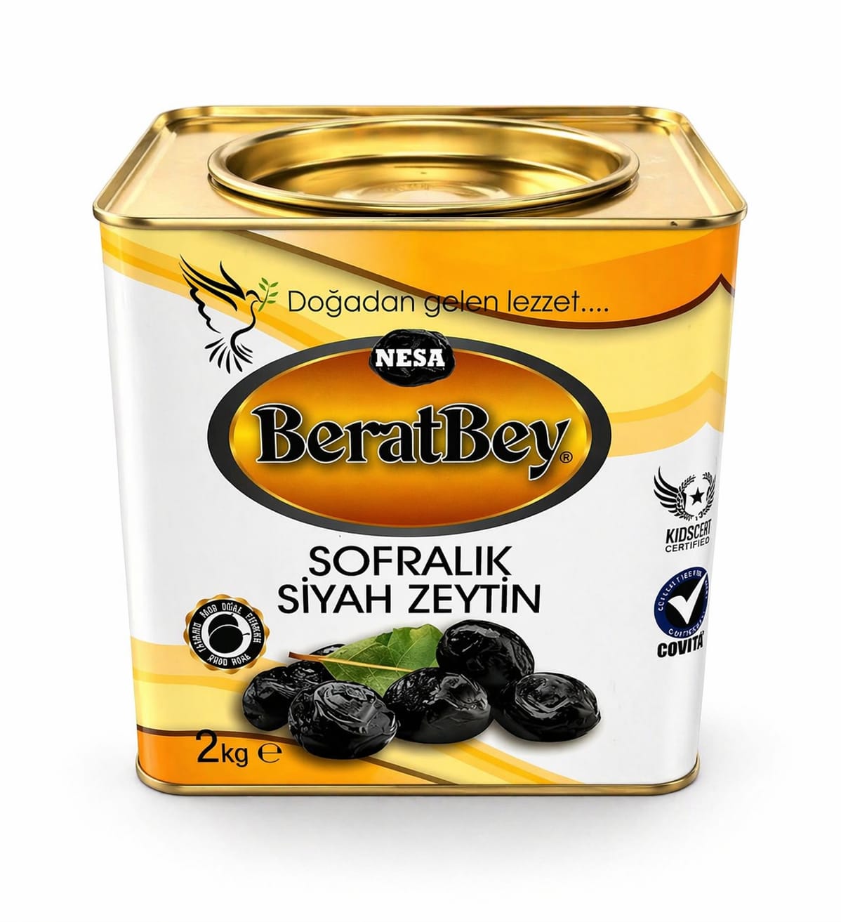 BeratBey Sofralık Siyah Zeytin 2Kg