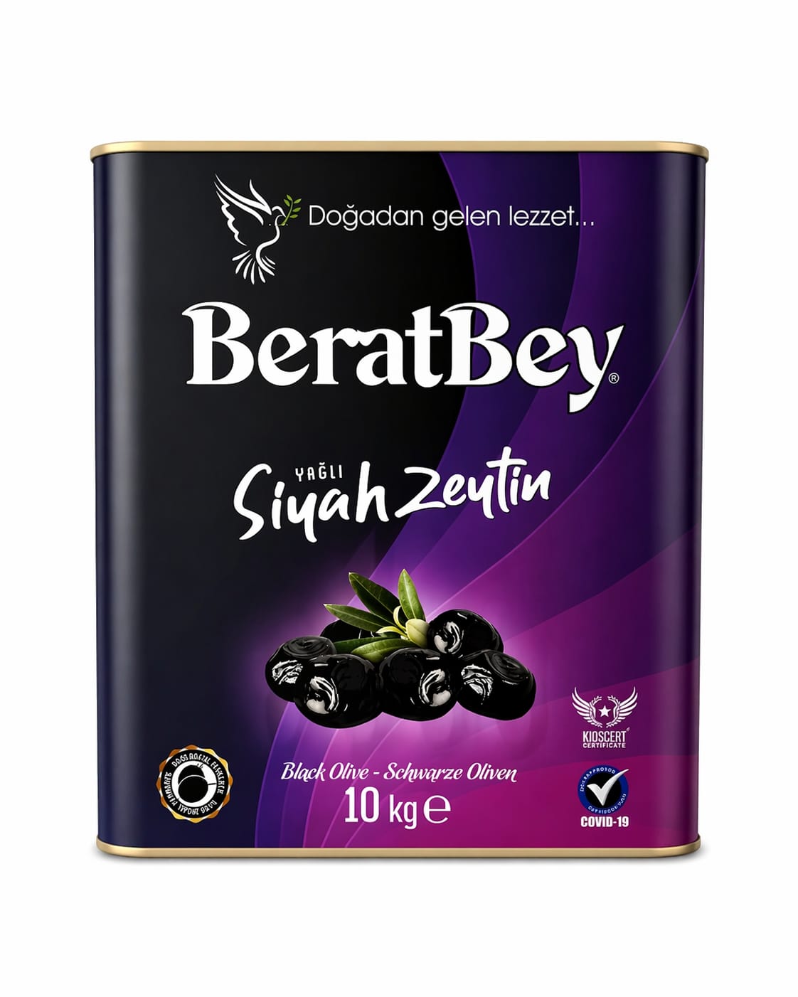 BeratBey Yağlı Siyah Zeytin 10Kg